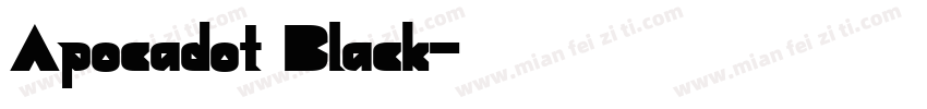 Apocadot Black字体转换